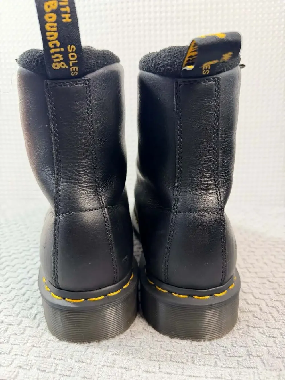 Dr. Martens 1460 Pascal WarmWair Black Leather Lace Up Boots